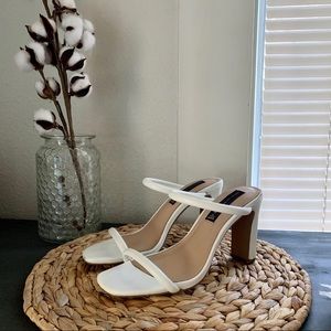 Steven by Steve Madden White Healed Sandals